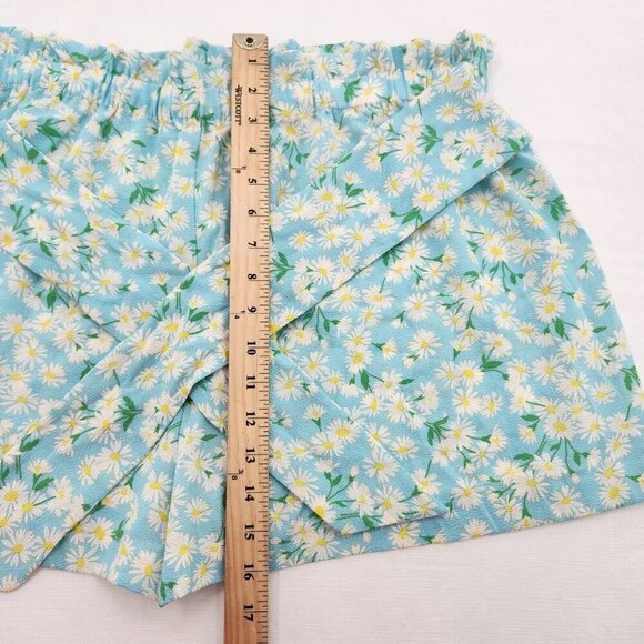 BCBGeneration Womens Size XL Retro Daisy Garden Knot Front Tie Shorts - Picture 5 of 6